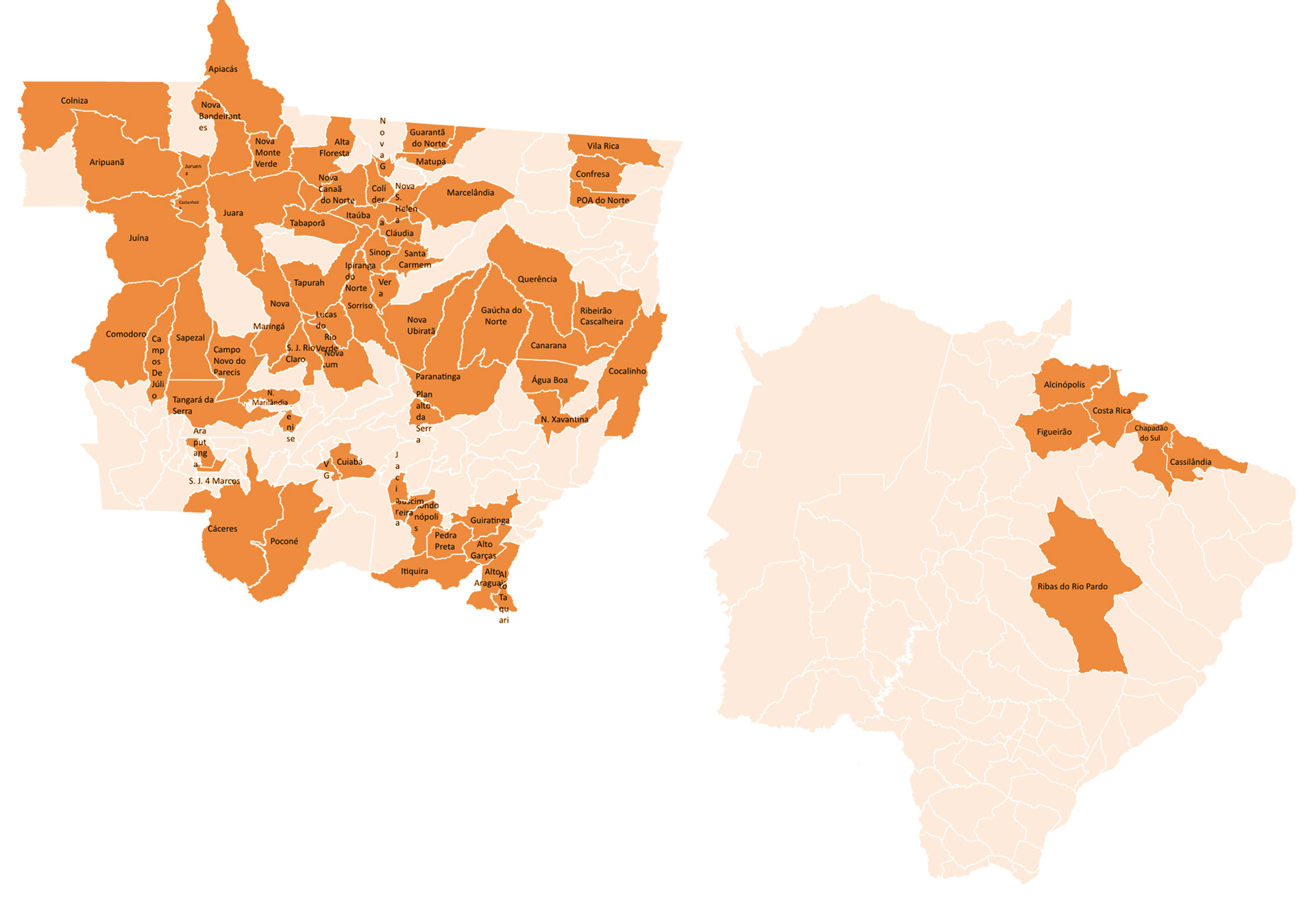 <span>Norte e Centro-Oeste </span>Onde Atuamos Image
